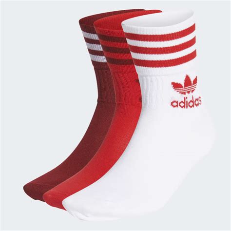 adidas socken mit roten streifen|rote Socken für Herren .